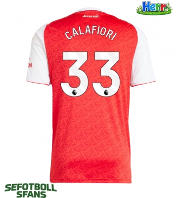Arsenal Riccardo Calafiori #33 Hemmatröja 2025-26 Kortärmad